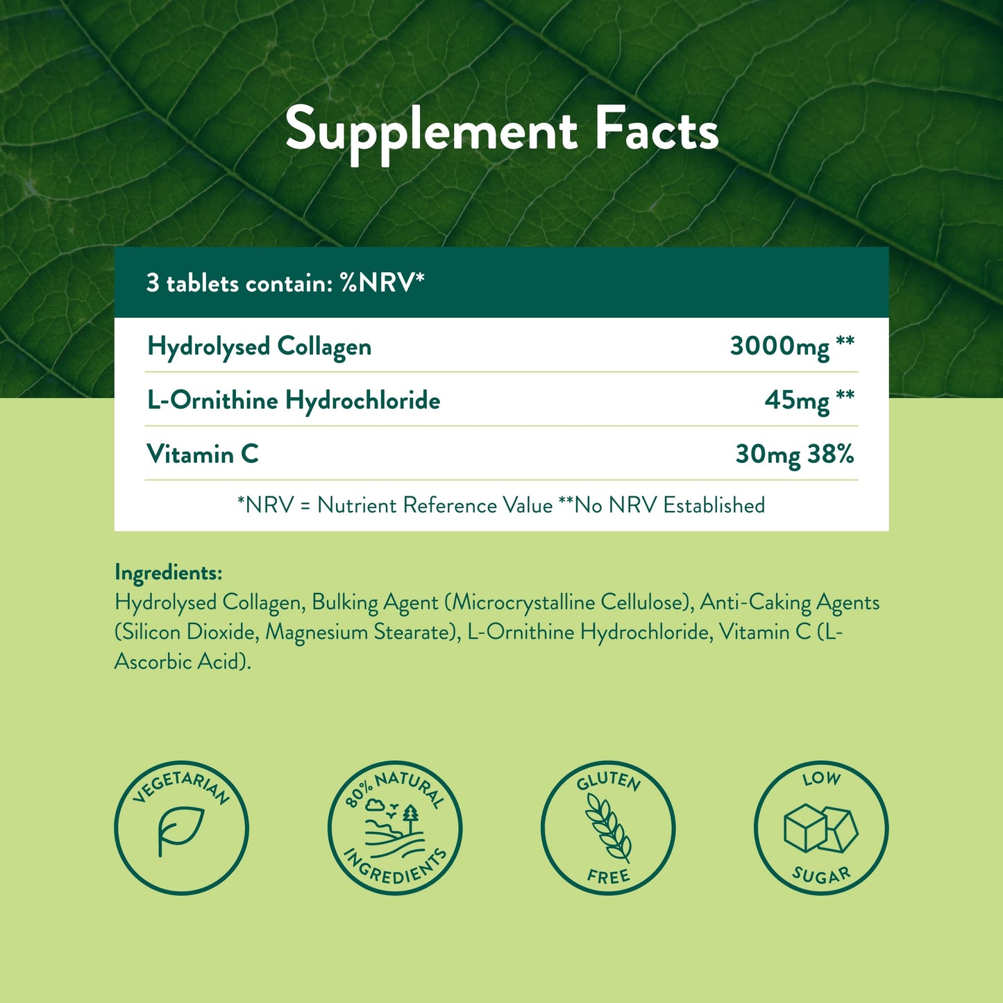Holland & Barrett Bovine Collagen Tablet 3000mg 90 Tablets