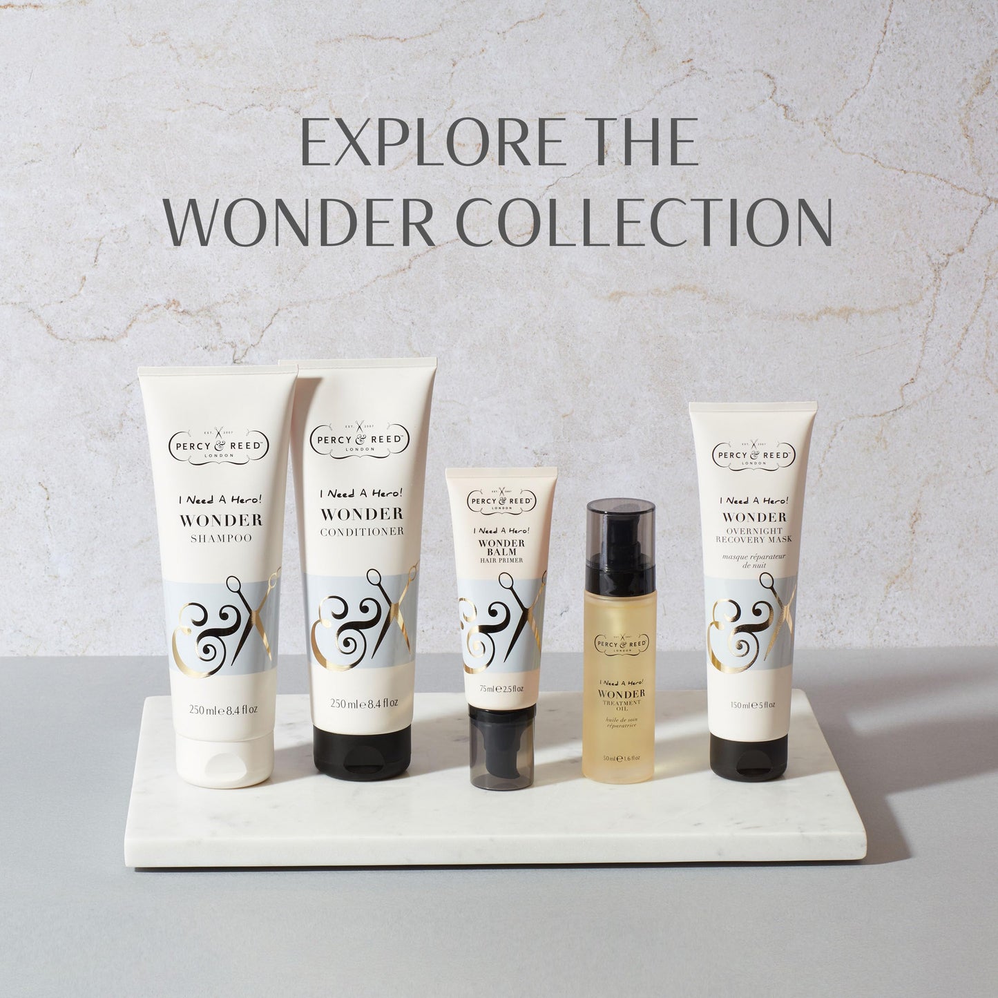Percy & Reed I Need A Hero! Wonder Balm Hair Primer - Fights Frizz & Improves Shine - Works for Women of All Hair Types - 75 ml