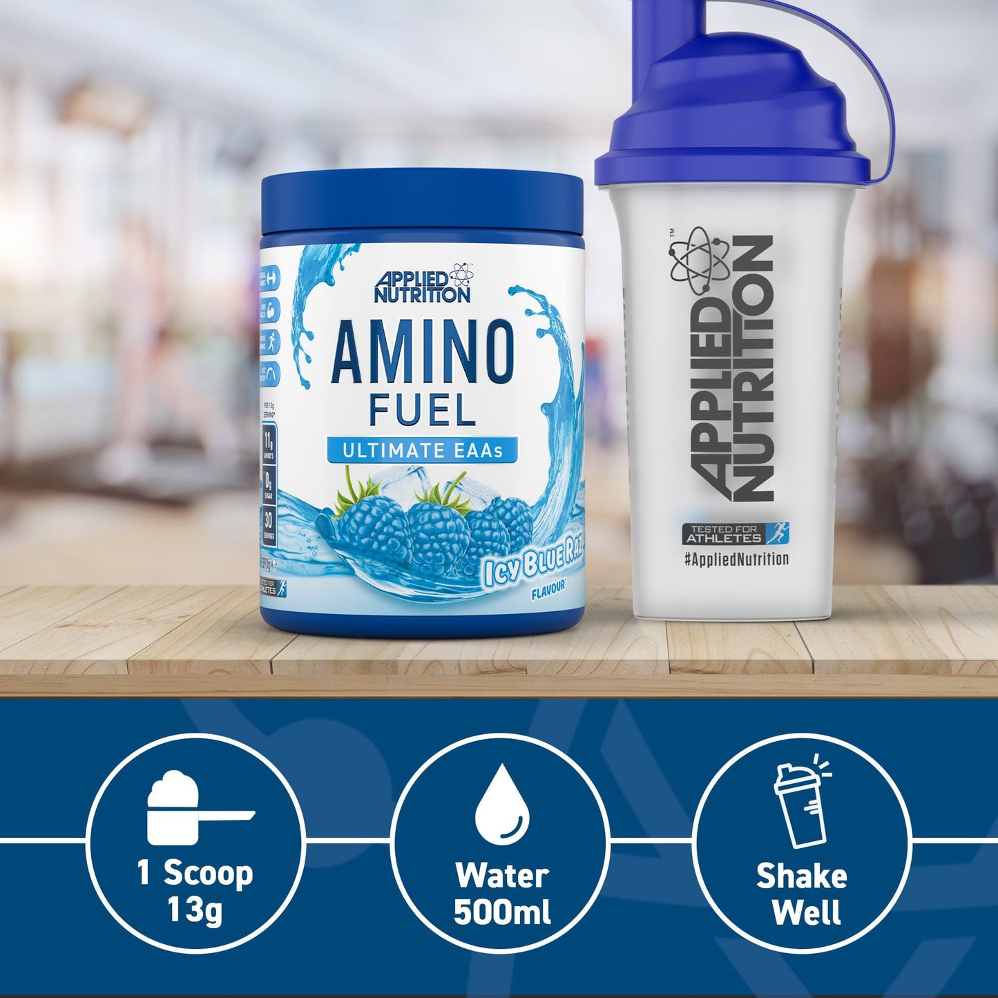 Applied Nutrition Amino Fuel - Amino Acids Supplement, EAA Essential Amino Acids Powder, Muscle Fuel & Recovery (390g - 30 Servings) (Fruit Burst) (New)