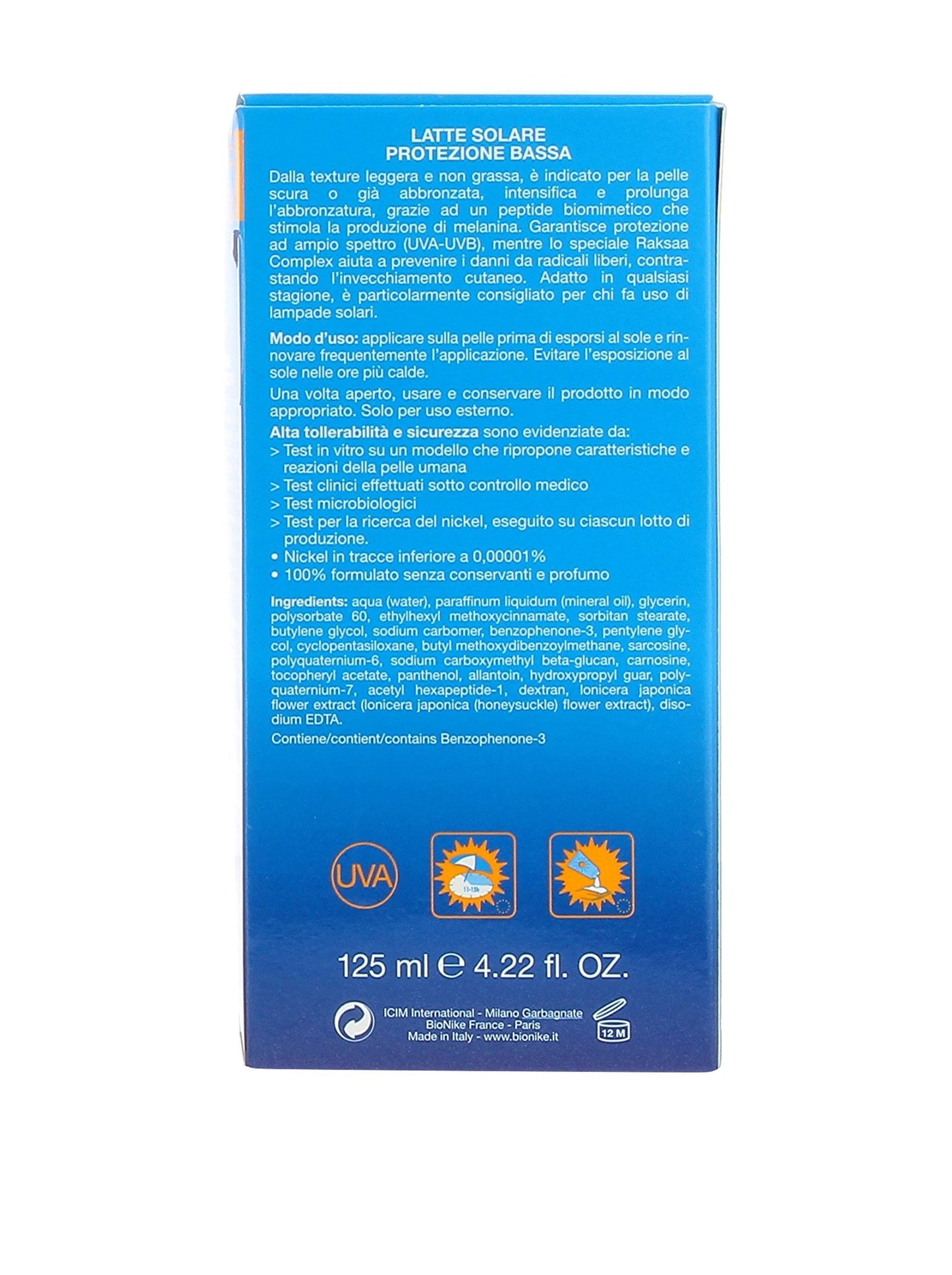 Bionike DEFENCE SUN LATTE 6 PROT BASSA