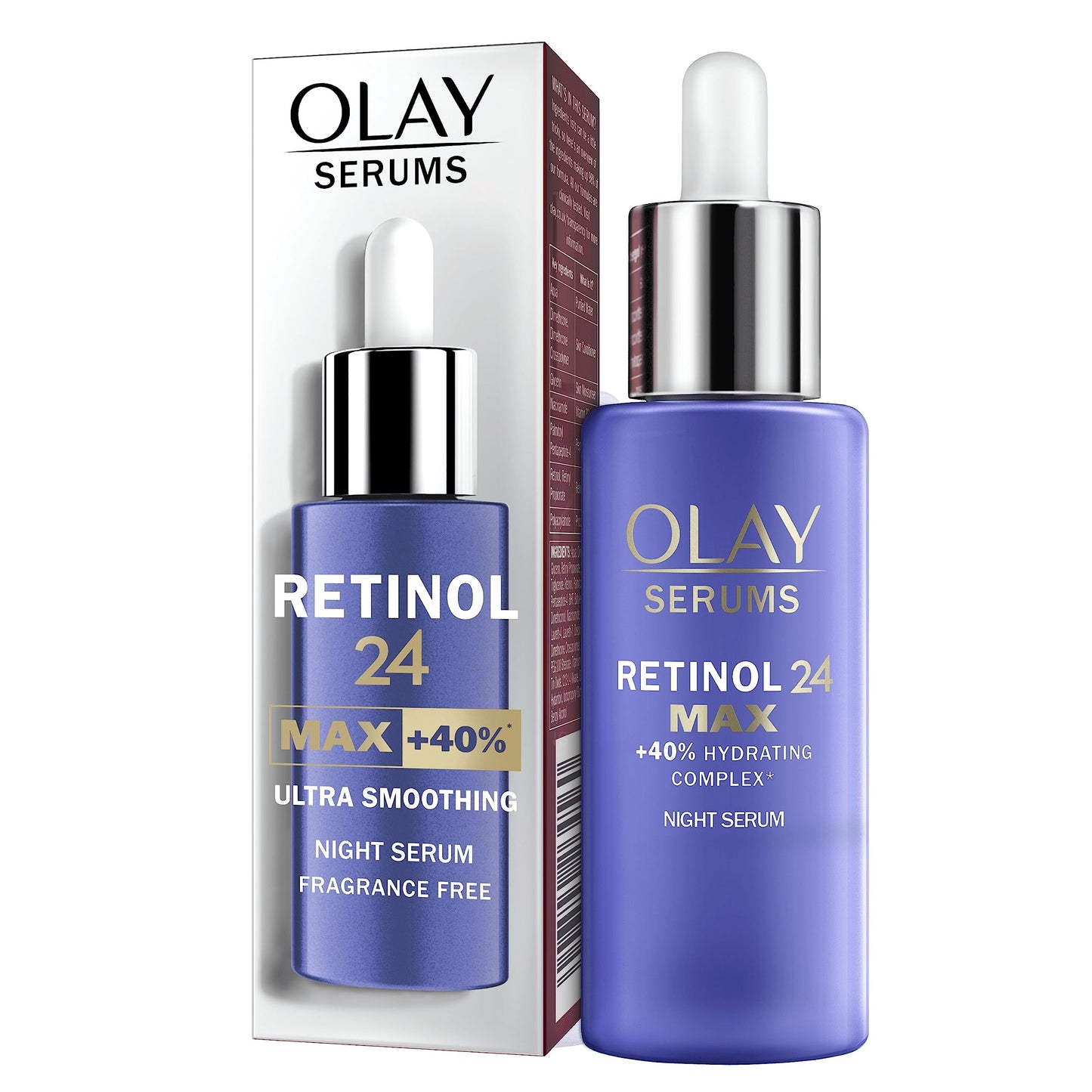Olay Regenerist Retinol24 MAX Night Serum Without Fragrance, 40ml
