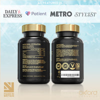 Oxford Organics Vitamin C and Zinc Capsules, 1200mg Vitamin C Boosted with 40mg Zinc & 2mg Copper per Serving | 120 High Strength Vegan Capsules | Balanced VIT C and Zinc Supplements for Women & Men | Made in The UK