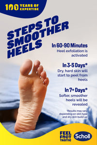 Scholl ExpertCare Exfoliating Heel Peel Foot Mask for Visibly Softer and Smoother Heels, Clinically Proven - 1 Pair