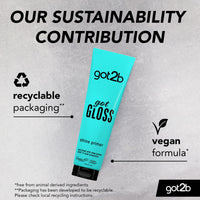 got2b gotGLOSS hair primer lotion for glossy and glass-like hair, with heat protection and shea butter 150 ml