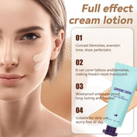 TMYIOYC ANGEL SILK Supreme Creme All-Over Complexion Perfector, Supreme Creme Body Coverage Perfector, 24H Long Lasting CC Cream Foundation Full Coverage, Concealer Waterproof & Transfer-Resistant Skin Tint