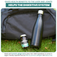 Only Nutrients | Ginger Turmeric Bromelain & Papain with Black Pepper Extract | 180 High Strength Botanical Anti-Inflammatory Tablet Supplements | GMP Approved | UK Made