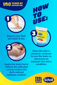 Scholl Cracked Heel Repair Moisturizing Cream Active Repair K+, 60 ml (Pack of 1)