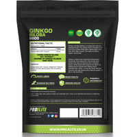 Ginkgo Biloba 6000mg - High Strength Vegan Ginkgo Biloba Leaf Extract 180 Tablets 50:1 Extract � Gluten Free, GMO Free - Made in UK by PROELITE