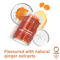Nutriburst Turmeric Curcumin with Black Pepper Extract Multipack - Powerful Antioxidants & Anti-inflammatory, Joint & Muscle Health - Vegan & Sugar Free - 3 x 60 Ginger Gummies - 3 Mon Supply