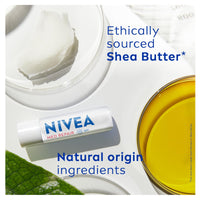 NIVEA Repair & Care Lip Balm SPF 15 (4.8g), Lip Care with Natural Origin Ingredients, Shea Butter, and Vitamins, Relieves Chapped Lips with 24h Moisture