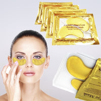 NYKKOLA' Hitece Anti Aging Crystal 24K Gold Powder Gel Collagen Eye Masks Sheet Patch (10 Pairs) by Hitece