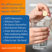 Effervescent Vitamin C 1000mg with Zinc 15mg, 20 Orange Flavoured Tablets, High Strength, Immune Support, Essential for Collagen Formation, Vegan, Made by Northumbria Health