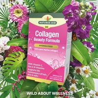 Natures Aid Collagen Beauty Formula (with Vitamin C, Zinc & B-Vitamins), 90 Capsules