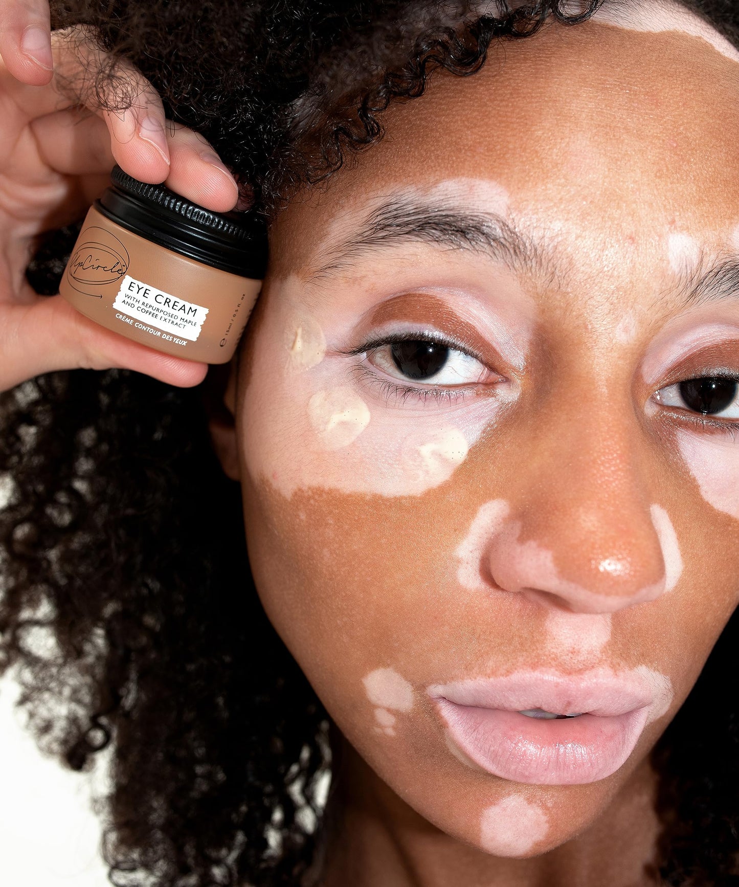 UpCircle Eye Cream With Coffee And Hyaluronic Acid 15ml - For Dark Circles, Puffiness + Wrinkles - Glycerin, Maple Bark + Cucumber Extract - Natural, Vegan + Cruelty-Free