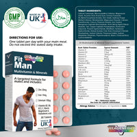 VITAGENERICS Fitman Multivitamins and Minerals 30 Tablets
