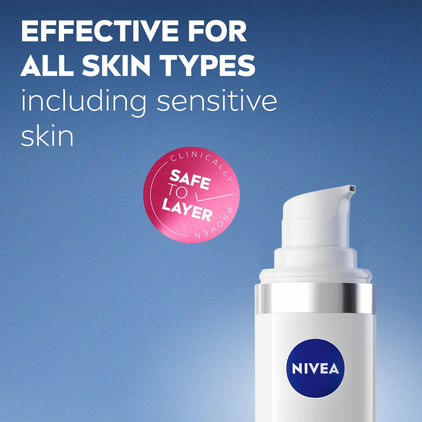 NIVEA Cellular Expert Filler Daily UV Serum Fluid SPF 50+ (30ml), Hydrating Anti-Ageing Cream with Sun Protection and Hyaluronic Acid, Face Sun Cream to Smooth Fine Lines and Wrinkles