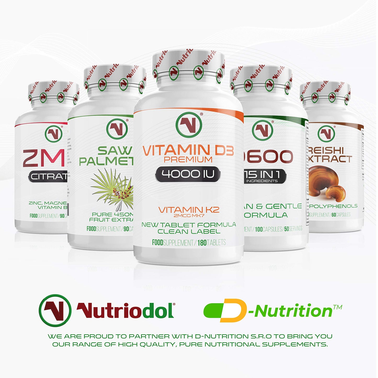 Nutriodol Vitamin D3 4000 IU with Free 2mcg K2 MK7 All Trans – (6 Months) 180 x High Strength Vitamin D Tablets – Immune System D Supplement for Men and Women – VIT D3 As Cholecalciferol