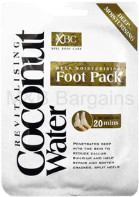 Xpel 4 x Treatment Deep Moisturising Revitalising Coconut Water Foot Pack