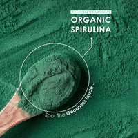 Organic Spirulina 1000mg | 300 Vegan Tablets - Pure Supplement Formula with No Additives – Certified Organic, Non GMO, Gluten Free, Halal by Alpha01