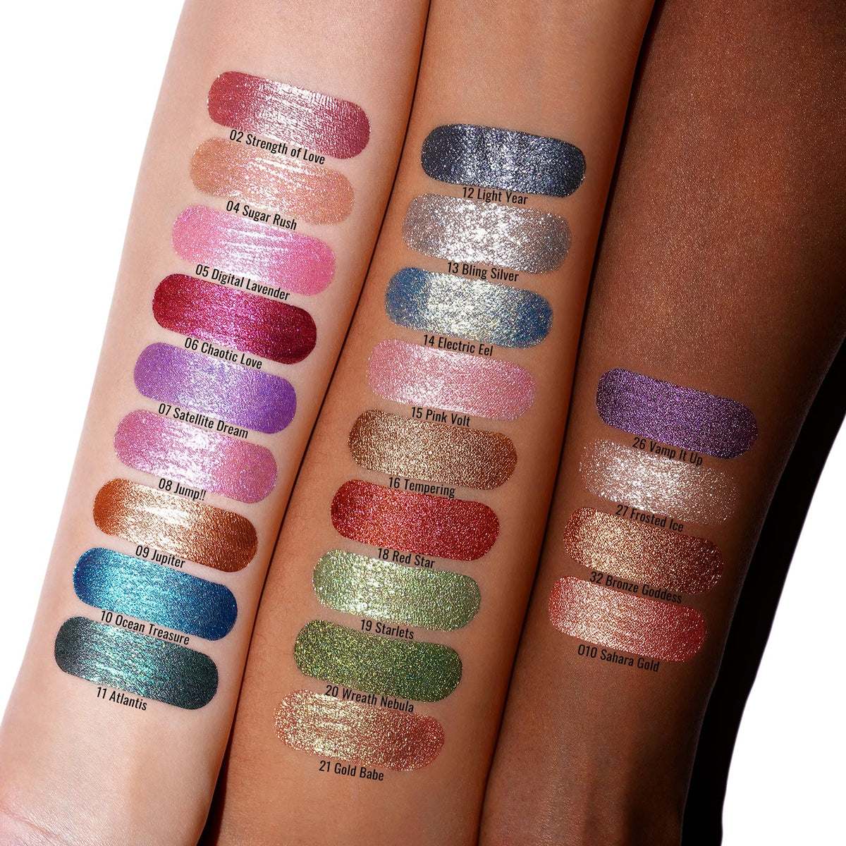Oulac Liquid Glitter Eyeshadow - Metallic Icy White Eyeshadow with Fine Sparkle & Glow, Blendable Sparkly Eye Make-up, Crease Resistant, Vegan, 6.8g, Frosted Ice (27)