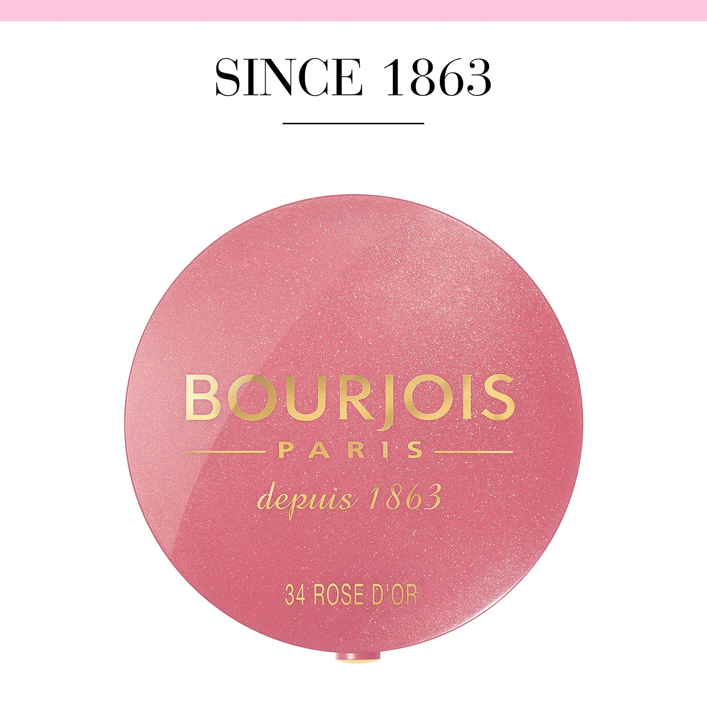 Bourjois Little Round Pot Blusher 34 Rose D'or, 2.5g, 29192115034