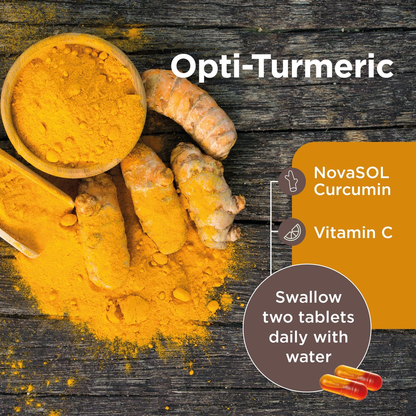 Healthspan Opti-Turmeric | High Strength 500mg Liquid Curcumin | Supports Cartilage Formation | Immune Health | 185 Times Better Absorbed & 7 Times Faster Acting Than Standard Turmeric (60 Capsules)