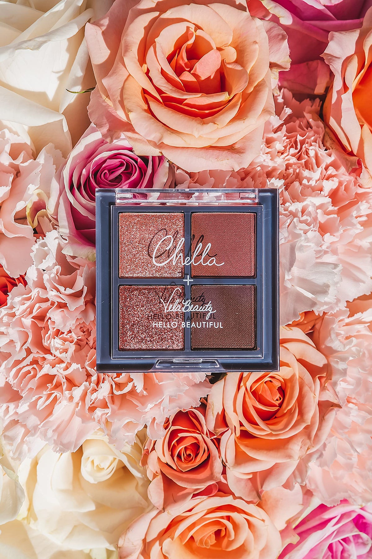 Chella Blushing Rose Eyeshadow Palette, Travel Size Mini Eyeshadow