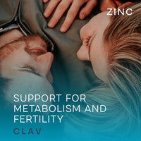 CLAV Zinc 25mg Vegan Certified - 180 Elemental Zinc Tablets in a Jar (6 Months Supply) - High Strength Zinc Bisglycinate Mineral Supplement - Supports Immune System, Hair, Skin & Nails for Women & Men