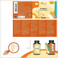 Vegavero Liposomal Vitamin C | 120 Capsules | Clinically Tested, Highly Bioavailable PureWay-C™ Liposomal VIT C | Real Liposomal Technology Phospholipids Bilayer | Vegan