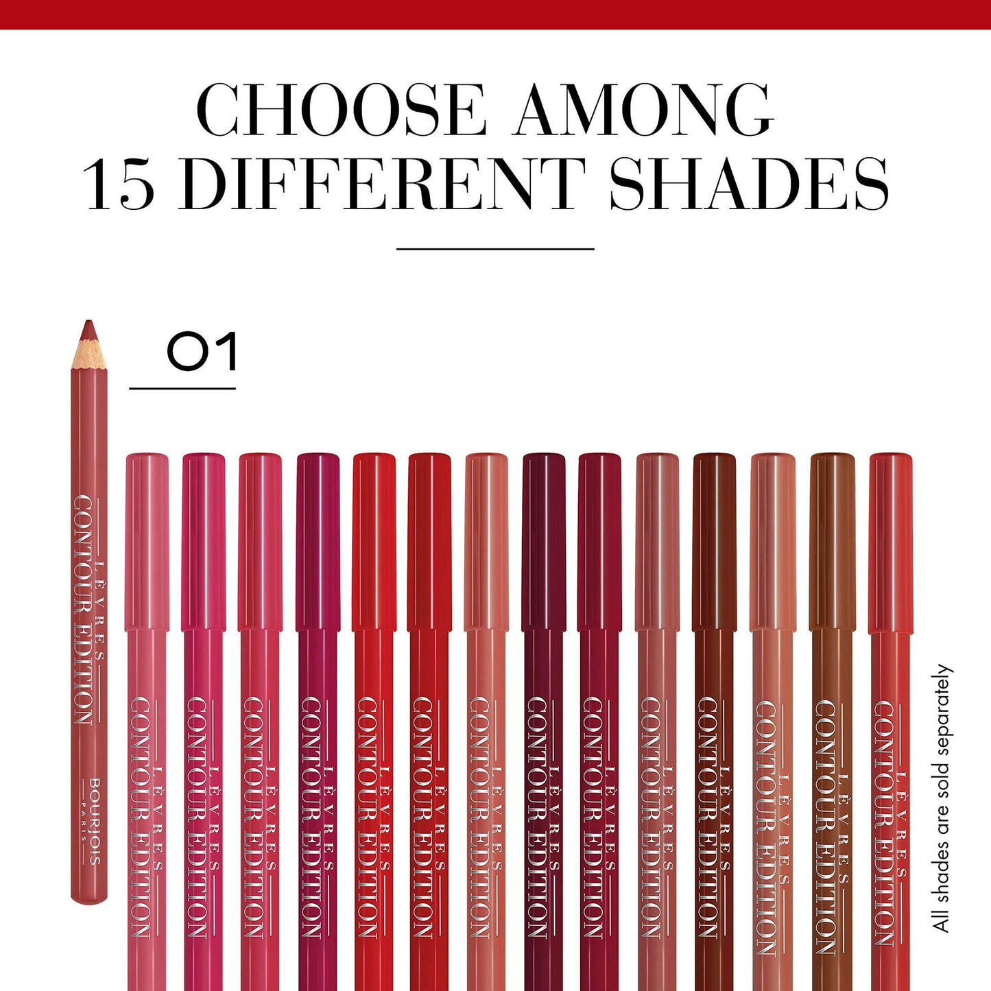 Bourjois Levres Contour Edition Lip Liner and Pencil 1 Nude Wave Nudes, 1.14g, 330011