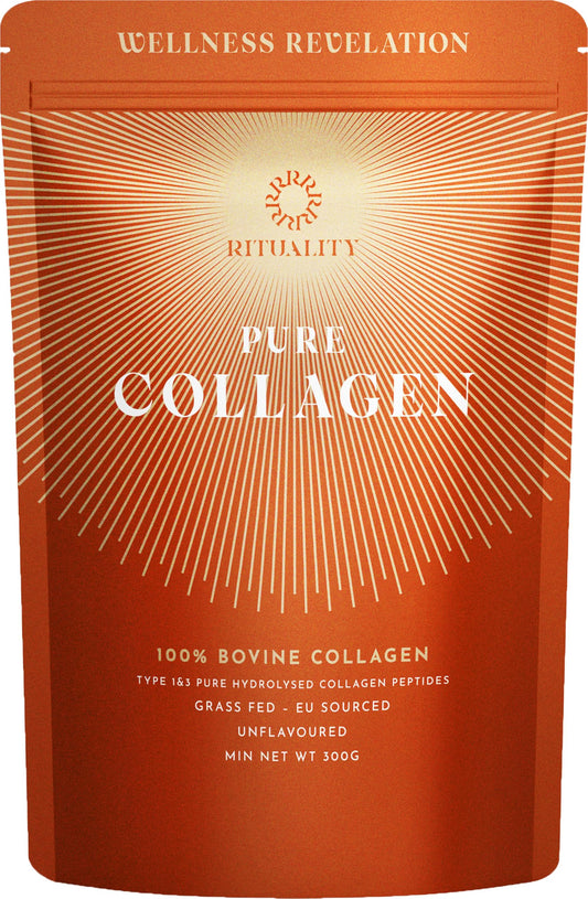 Wellness Revelation Rituality Pure Bovine Collagen Peptides Powder for Women and Men, Type 1& 3 Premium Hydrolysed Collagen Supplement, High Protein, Unflavoured, EU Sourced, Grass Fed