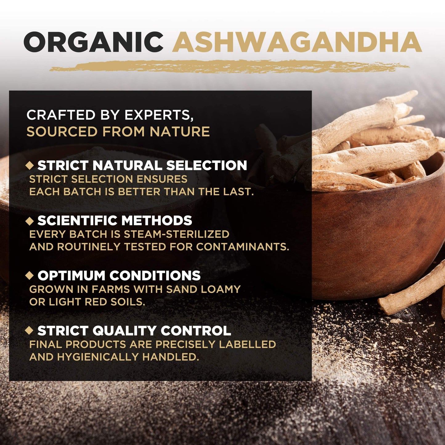MySuperfoods Organic Ashwagandha Root 500g | Vegan | Gluten Free | Non-GMO | Superfood