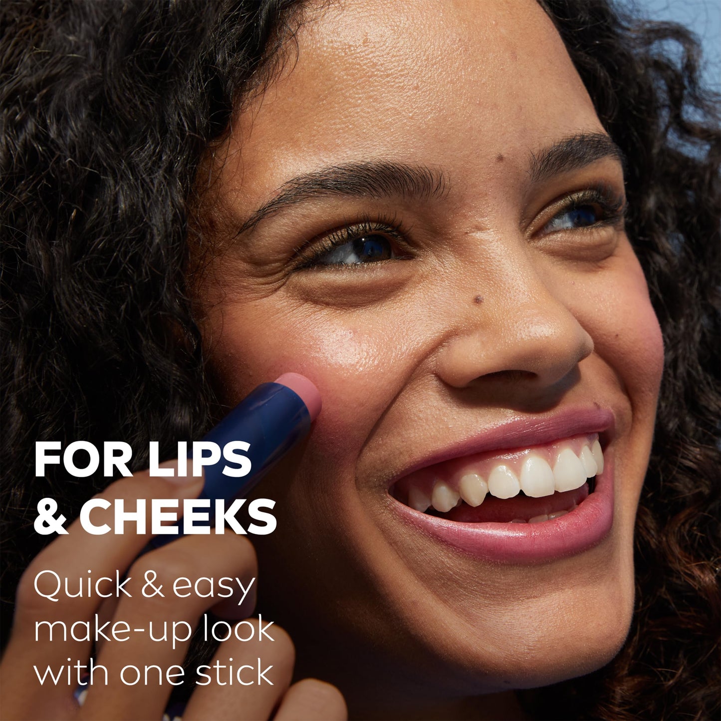 NIVEA Caring Beauty Rose Nude Lip Balm SPF30 (4.8g), 3-in-1 Buttery Lip and Cheek Tint, Rich Colour and 24H Moisturisation with SPF 30 Protection