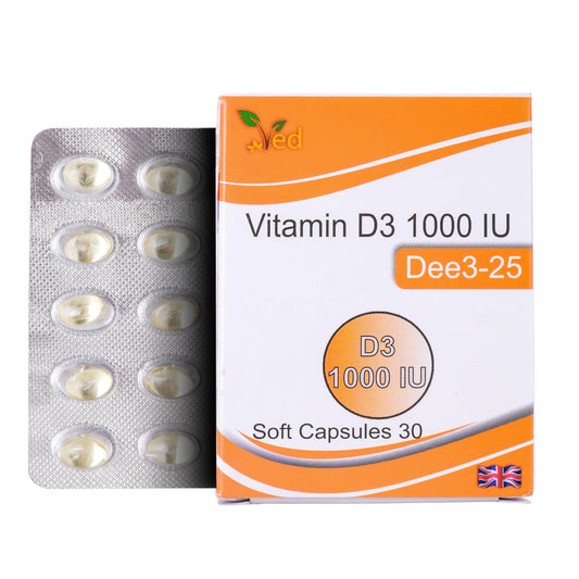 VED Vitamin D3 1000 IU SOFTGEL | 30 Days Supply
