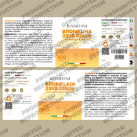 BANDINI Bandini® Bromelain 1000mg High Strength 10.000 (F.I.P) | 180 Capsules from Pineapple Extract | Pure Digestive Natural Enzyme Supplement for Inflammation, Swelling and Digestion | Vegan | No Additives