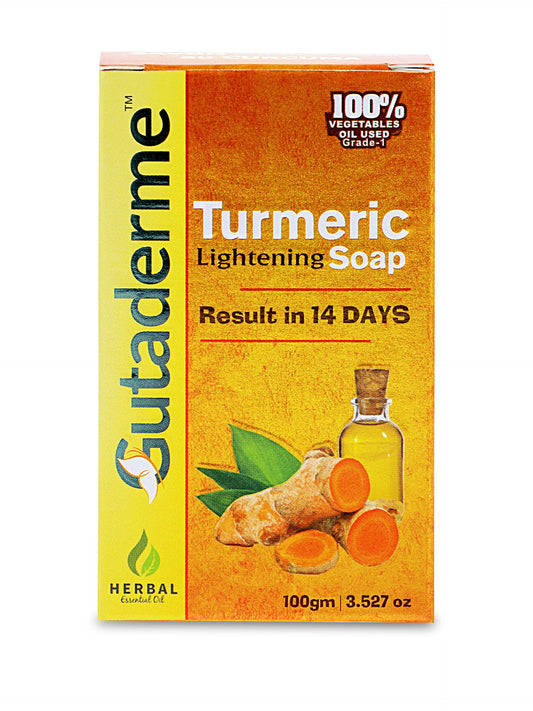 Turmeric Skin Brightening Soap - Natural Beauty Soap Bar for Acne, Dark Spots, Hyperpigmentation, Smooth Skin – Anti-Aging and Moisturizing Face Soap - Radiant Glow in 14 Days