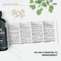 Marine Collagen 1000mg | 240 High Strength Capsules - Wild-Caught Type 1 Hydrolysed Marine Collagen Made with Vitamin C, E, B2, Zinc, Copper, Iodine & Hyaluronic Acid, by Alpha01®