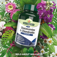 Natures Aid Glucosamine and Chondroitin Complex with Rosehip, Ginger, Turmeric and Vitamin C, 90 Capsules
