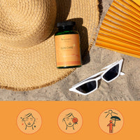 Tanning Capsules Vegavero® | Beta Carotene, Vitamin E, L-Tyrosine, Copper, Zinc & Olive Leaf Extract | Flavonoids | Lycopene | Skin Protection Support | NO Additives, Lab-Tested | Vegan