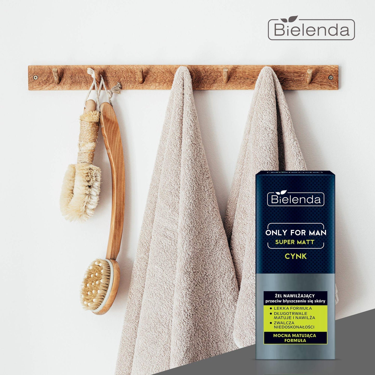 Bielenda Only For Men - Ultra-Light Formula Regulates Sebum, Matifies The Skin Shrinks Pores And Reduces Shine Of The Skin - Only For Men Gel Super Mat - 50 ml