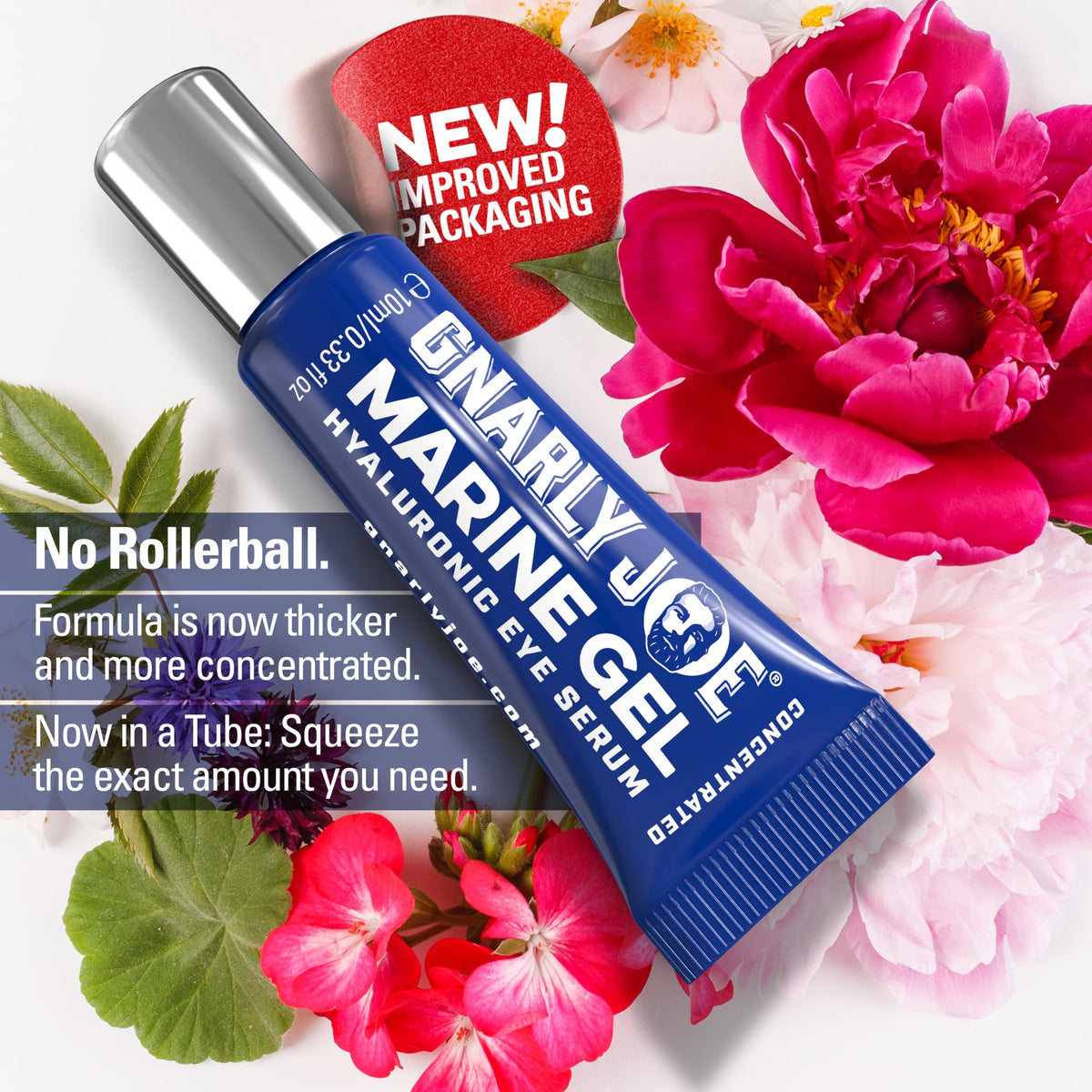 TRADEMARK GNARLY JOE EST.MMXVII Gnarly Joe Eye Serum for Men - 10ml Anti-Fatigue Eye Serum with Hyaluronic Acid, Marine Algae & Aloe - Mens Eye Cream for Dark Circles, Puffiness & Fine Lines - Hydrating Eye Gel - Made in UK
