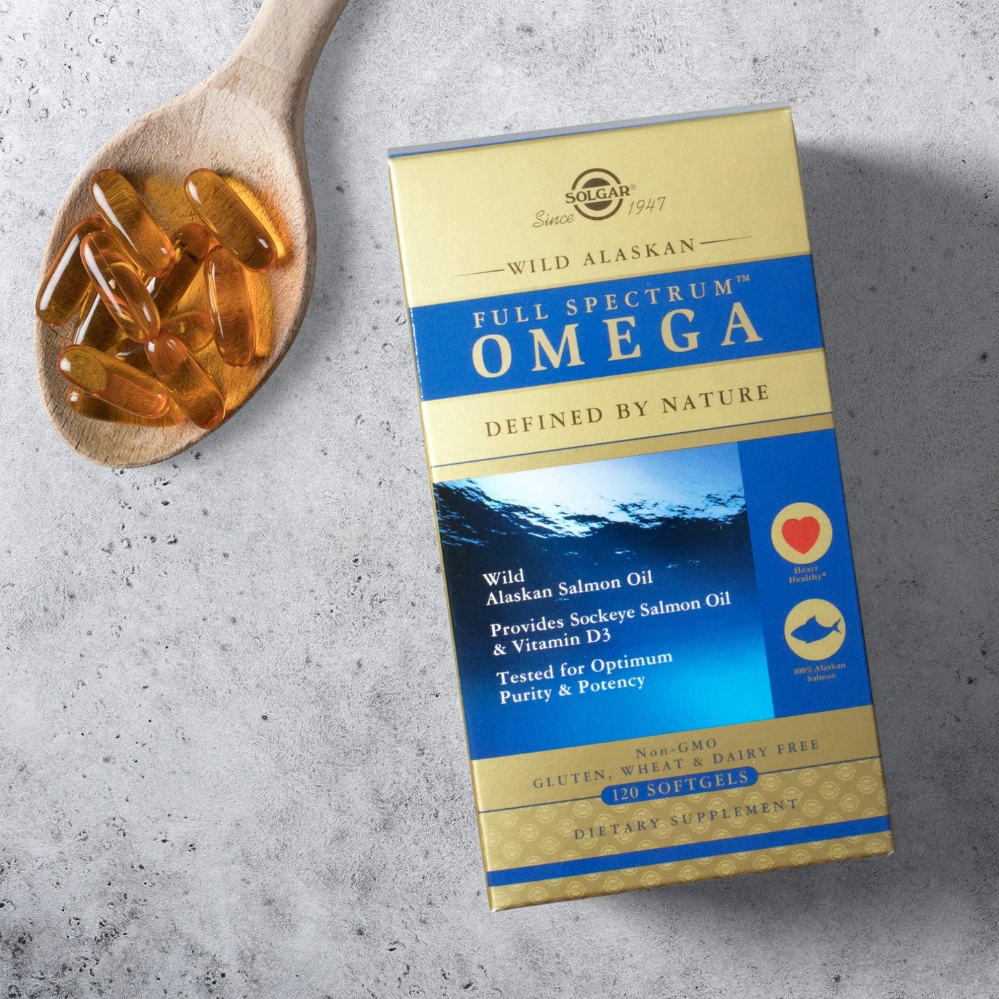 SOLGAR WILD ALASKAN FULL SPECTRUM OMEGA 120 SOFTGELS