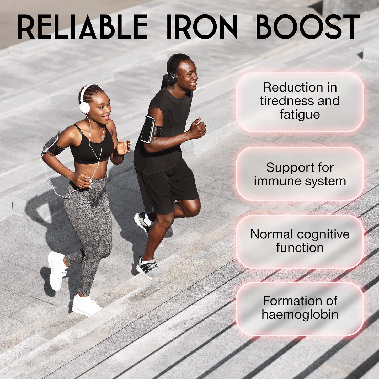 SuperSelf Gentle Iron Tablets 17mg - High Strength Iron Supplements for Women & Men with Vitamin C - Ferrous Iron Bisglycinate for High Absorption - 60 Vegan Tablets - Energy Tablets for Tiredness and Fatigue