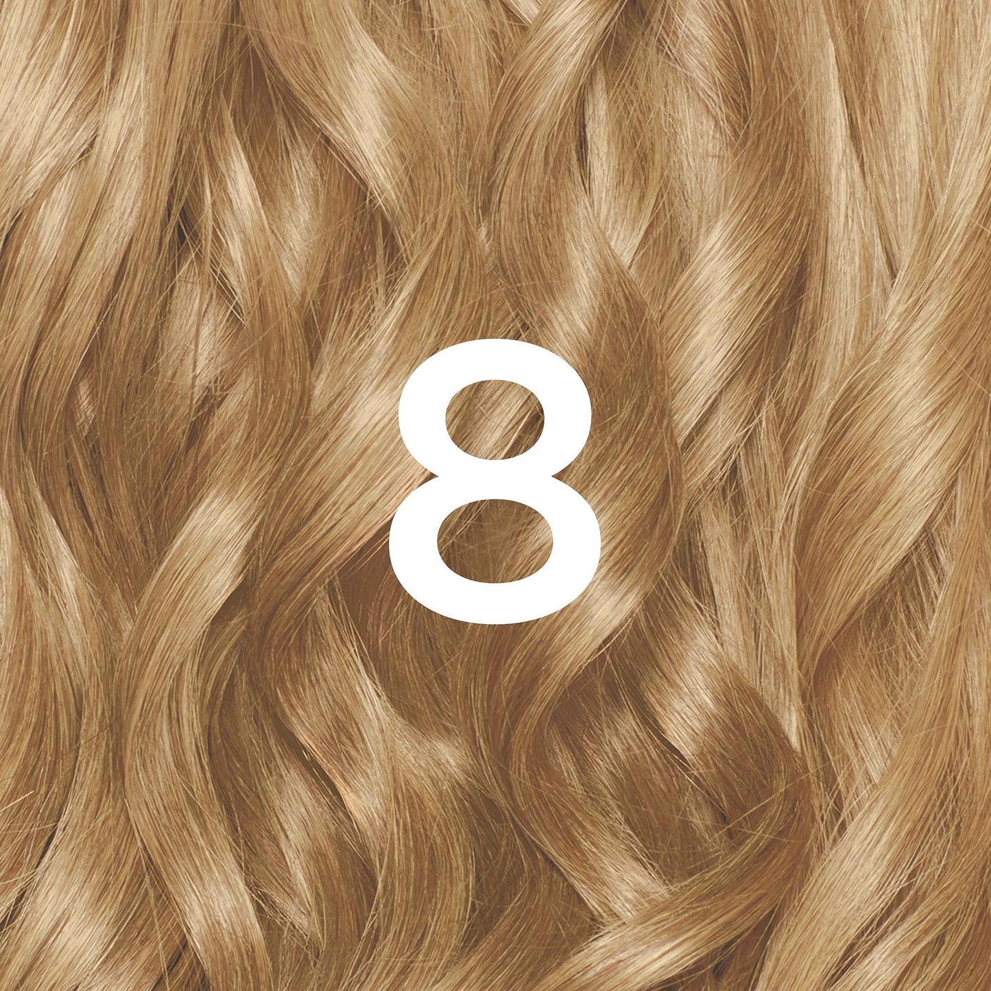 Garnier Nutrisse Permanent Hair Dye, Natural-looking, hair colour result, For All Hair Types, 8 Blonde