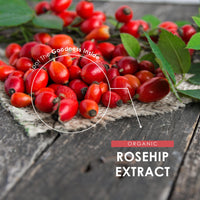 Organic Rosehip Extract 10,000mg - 120 Vegan Capsules – High Strength Rosa Canina Supplement – Resealable and Recyclable Pouch by Alpha01