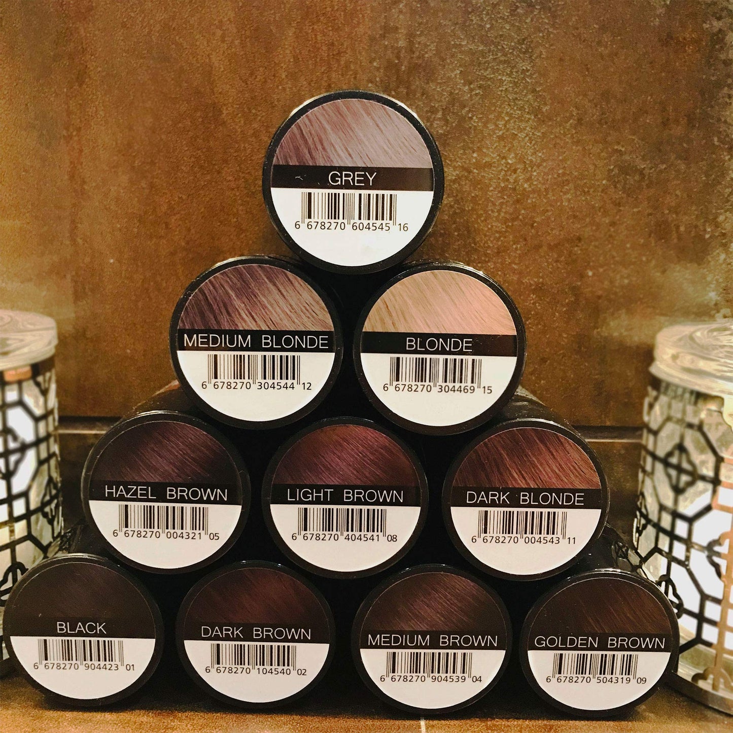 Coloured Hair Thickening Fibres by Keratech Pro 12ml | Instantly Fuller and Thicker hair | Advanced 100% Natural Keratin formula | (Light Brown)
