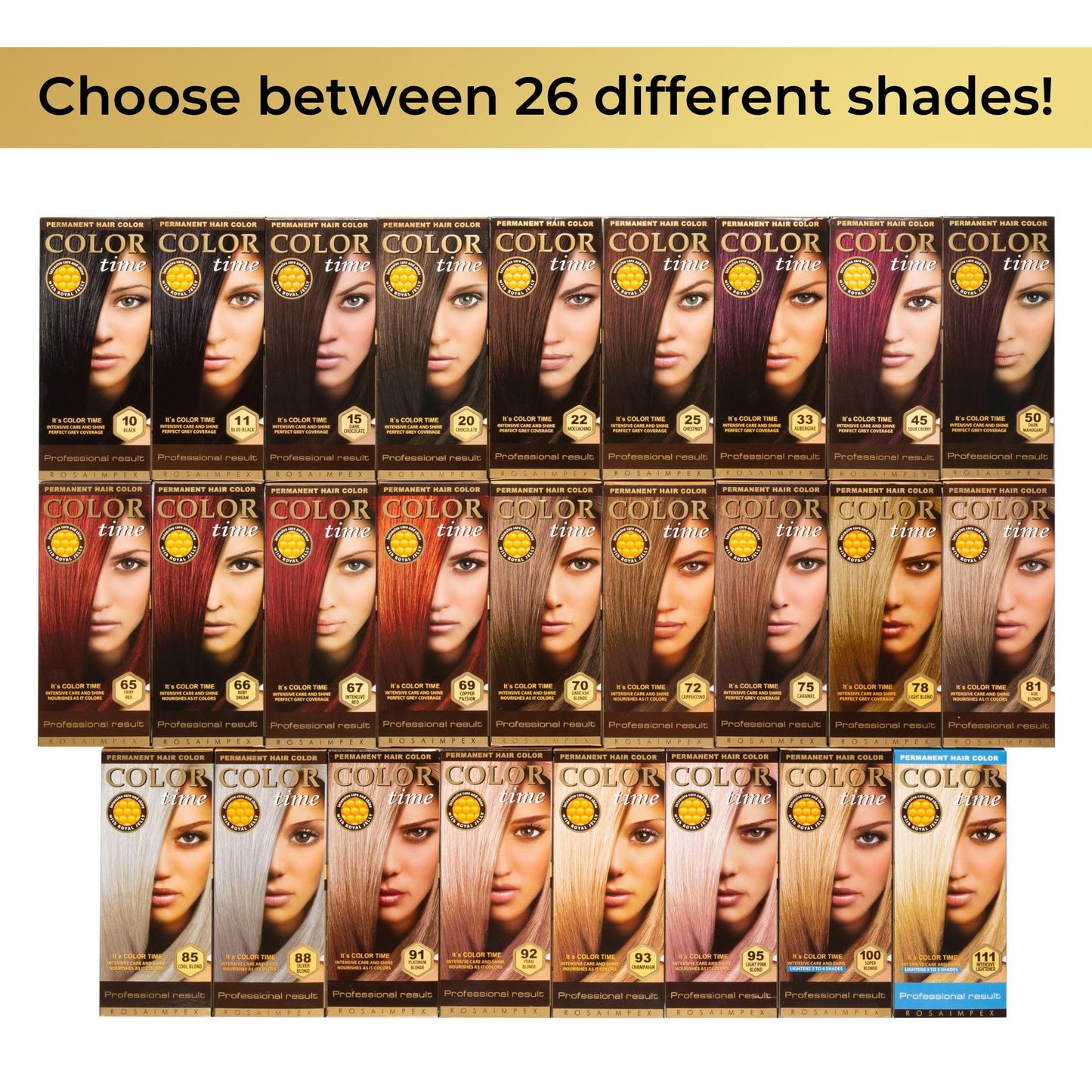 Color time COLOR TIME | Permanent Gel Hair Dye Intense Red Color 67 | Enriched with Royal Jelly and Vitamin C | Permanent Hair Color | Covers Gray Hair | 100 ML