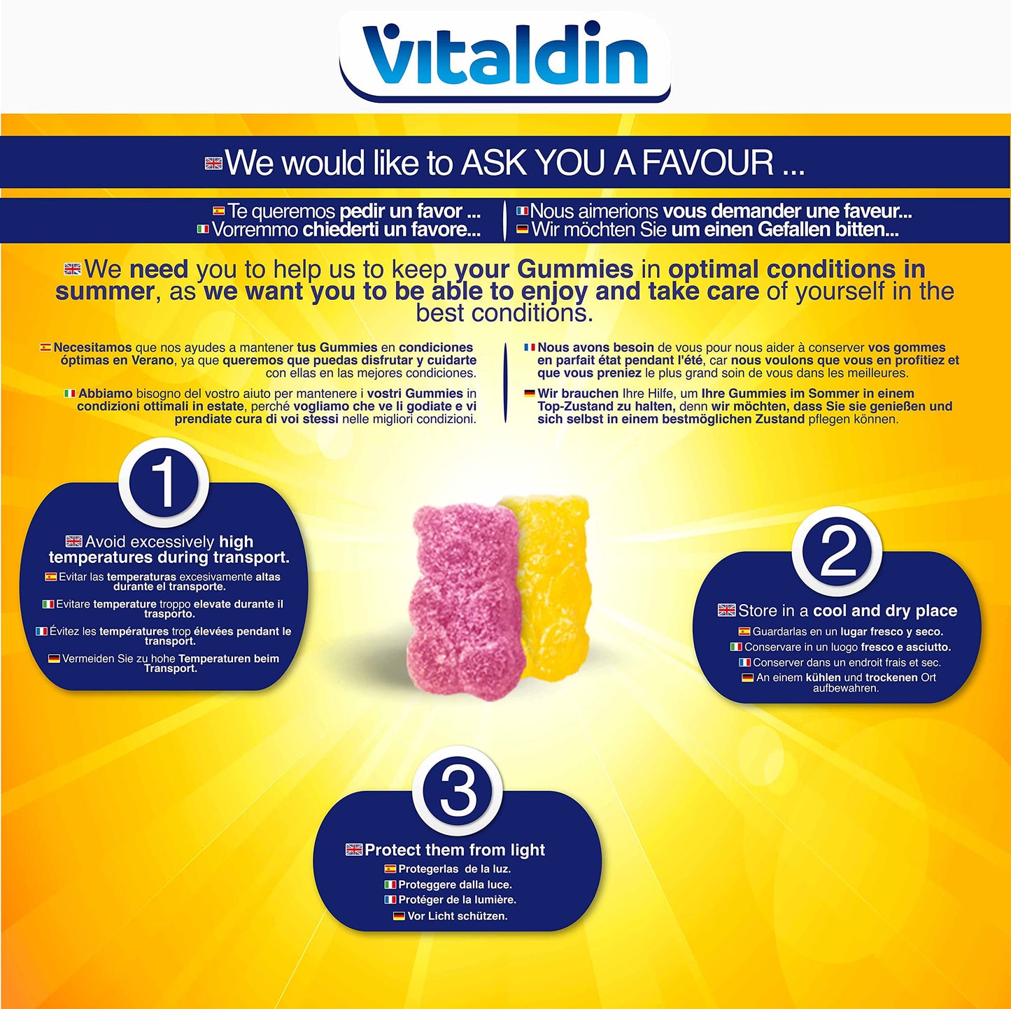 Vitaldin VITALDIN Probiotic Gummies – 500 Million CFU Bacillus Coagulans per Serving – 60 Chewable Gummies (1-Month Supply); Assorted Fruit Flavours – Digestive Support – Gluten Free – for Children & Adults