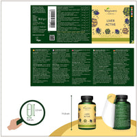 Liver Support Supplements Vegavero® | with Artichoke, Chicory & Choline | Natural Liver Cleanse Detox and Repair | NO Additives | 120 Vegan Capsules