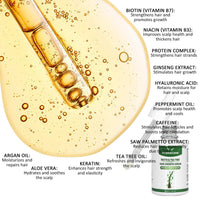 PrimeCove - Biotin & Tea Tree Hair Growth Serum (30ml) | Stimulate Growth, Reduce Graying & Nourish Roots | Advanced & Natural Formula